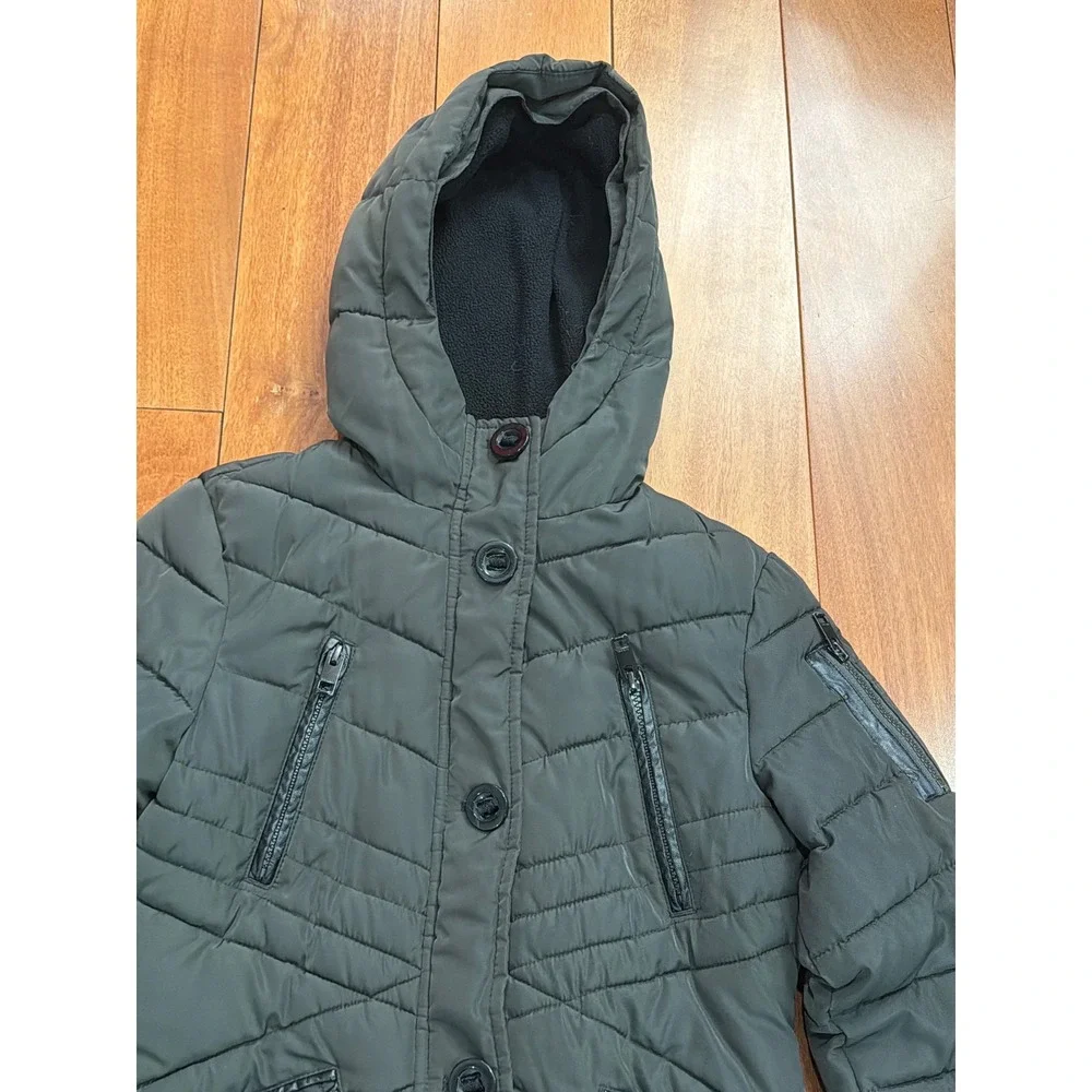 Diesel Kids Puffer Coat Hooded Quilted Zip Up Winter‎ Jacket Size 8